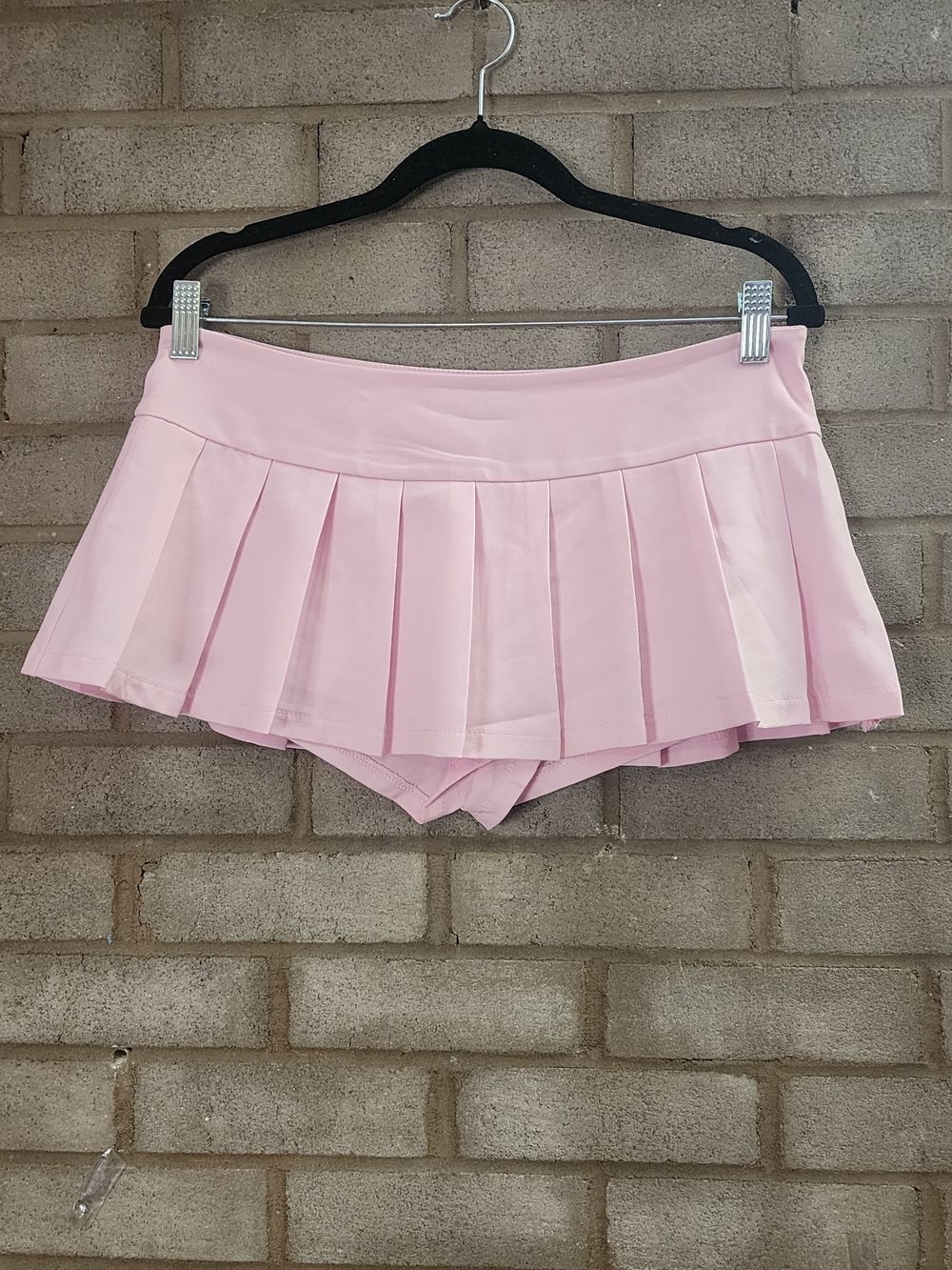 Edikted Light Pink Pleated Skort Short Y2k